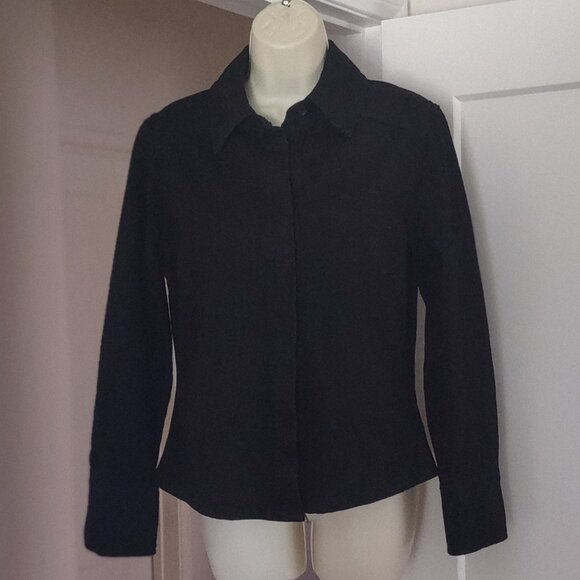 NWT ZARA SLIM DENIM SHIRT ZW COLLECTION - MEDIUM.  Never Worn - Picture 5 of 13